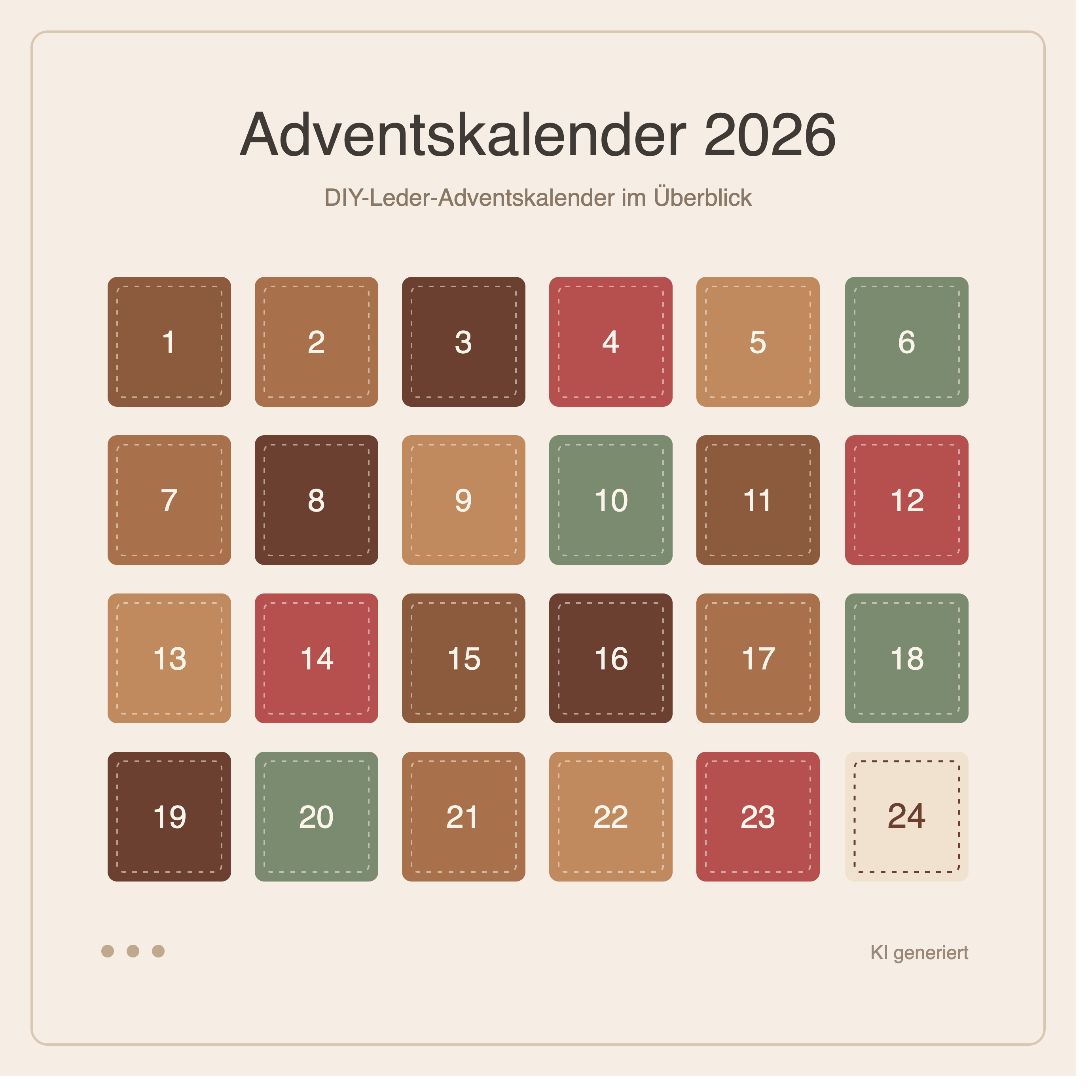 Bags & Peace Adventskalender 2026