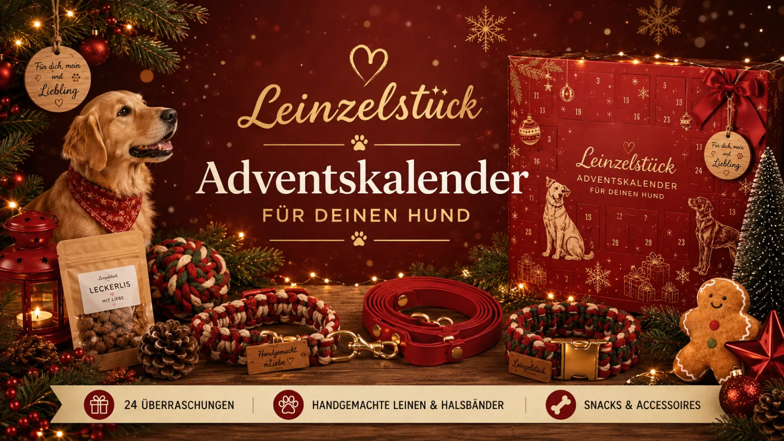 Leinzelstück Adventskalender 2026